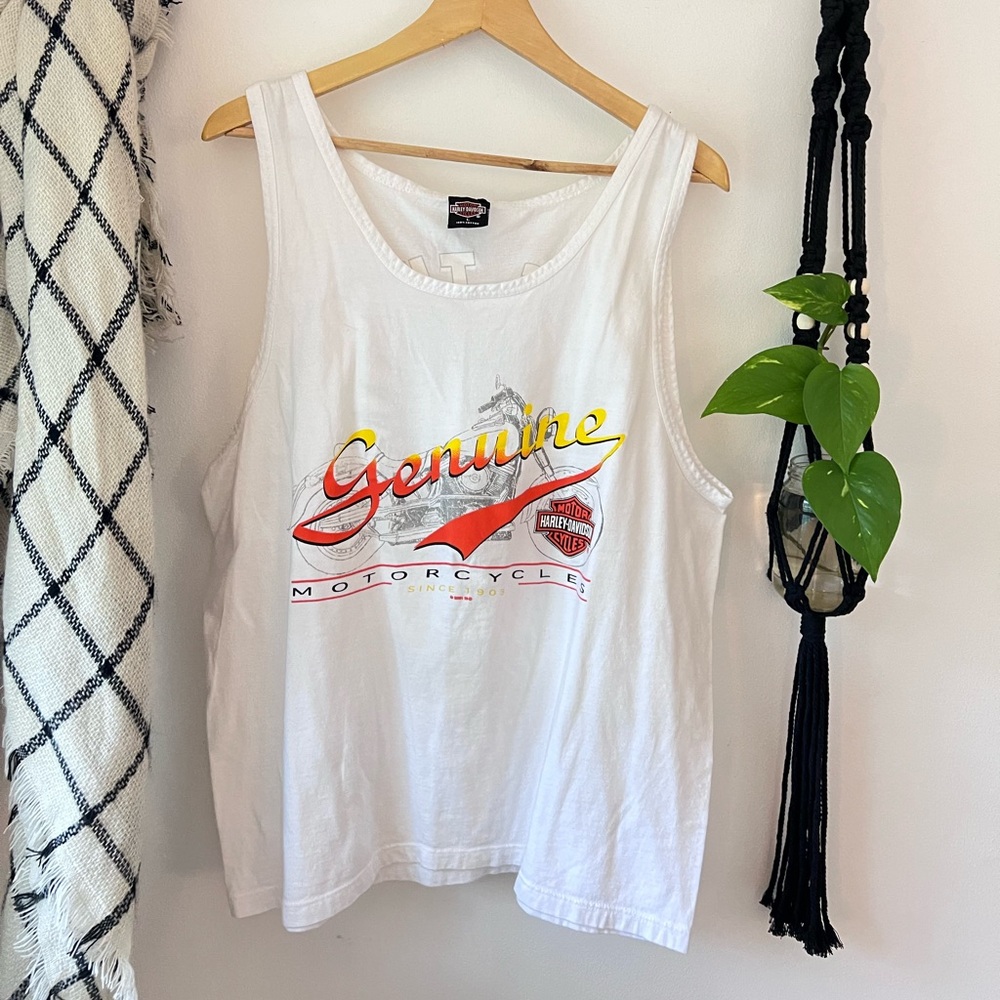 VTG Y2K Harley-Davidson Men’s Cut Off Tank Top